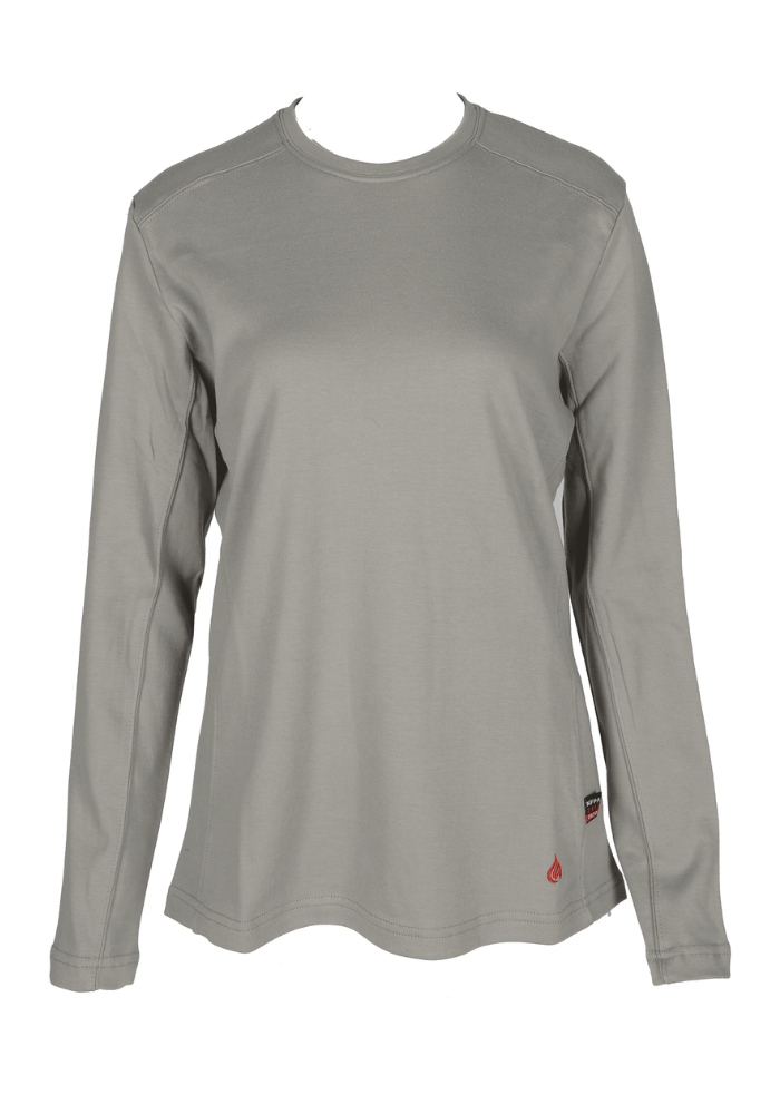 Forge Fr Women's Grey Crew Neck T-shirt