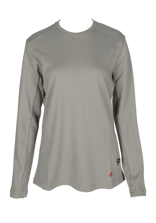 Forge Fr Women's Grey Crew Neck T-shirt