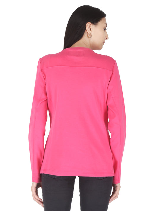 Forge Fr Women's Hot Pink Crew Neck T-shirt