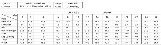 FORGE FR LADIES FR STRETCH DENIM JEANS