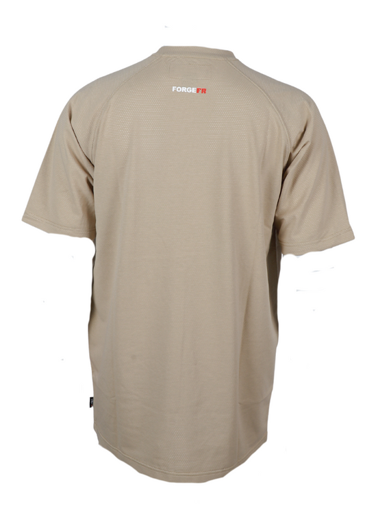 FORGE FR MEN'S SHORT SLEEVE BASE LAYER KHAKI TEE