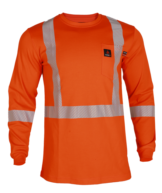 Forge Fr men's crew neck with taping Long Sleeve T-shirt