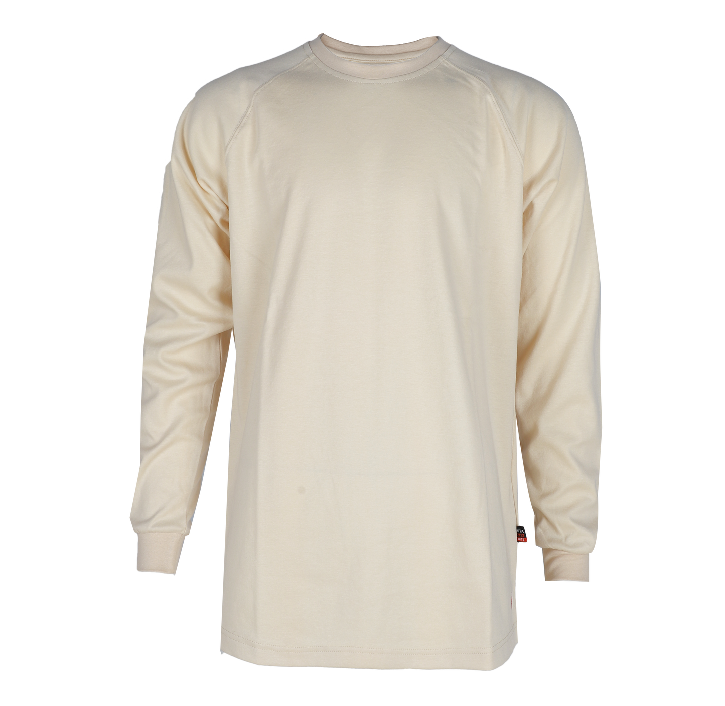 Forge Fr Men's Beige Graphic Printed Long Sleeve T-shirt