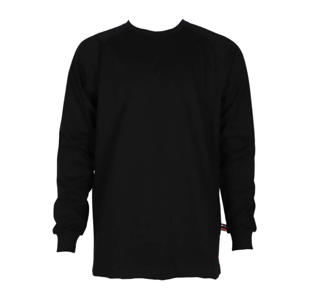 Forge Fr Men's Graphic Printed Jet Black Long Sleeve T-shirt