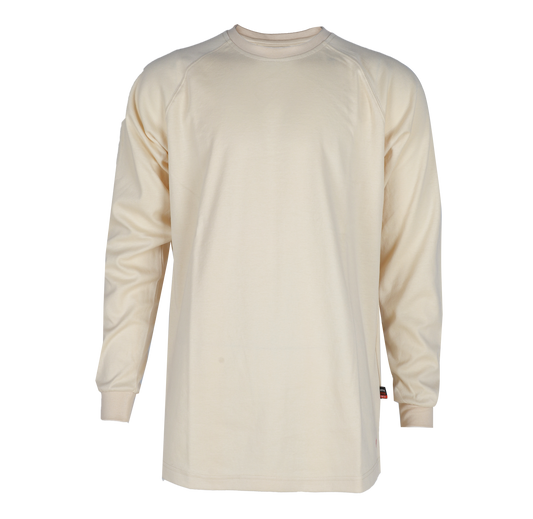 Forge Fr Men's Graphic Printed Beige Long Sleeve T-shirt