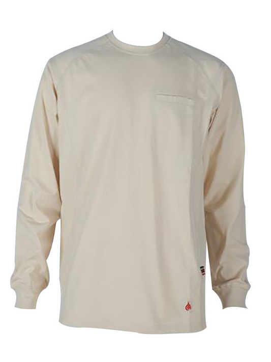 Forge Fr Men's Sand Crew Neck Light Weight Long Sleeve T-shirt