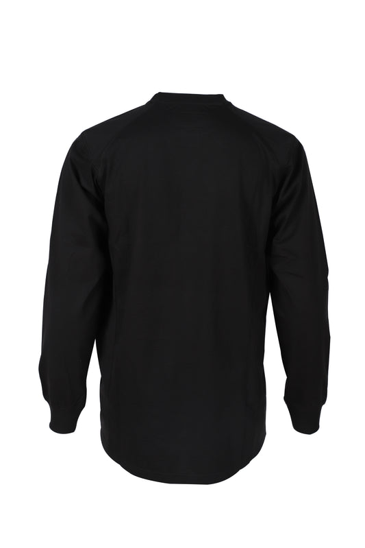 Forge Fr Men's Black Crew Neck Light Weight Long Sleeve T-shirt