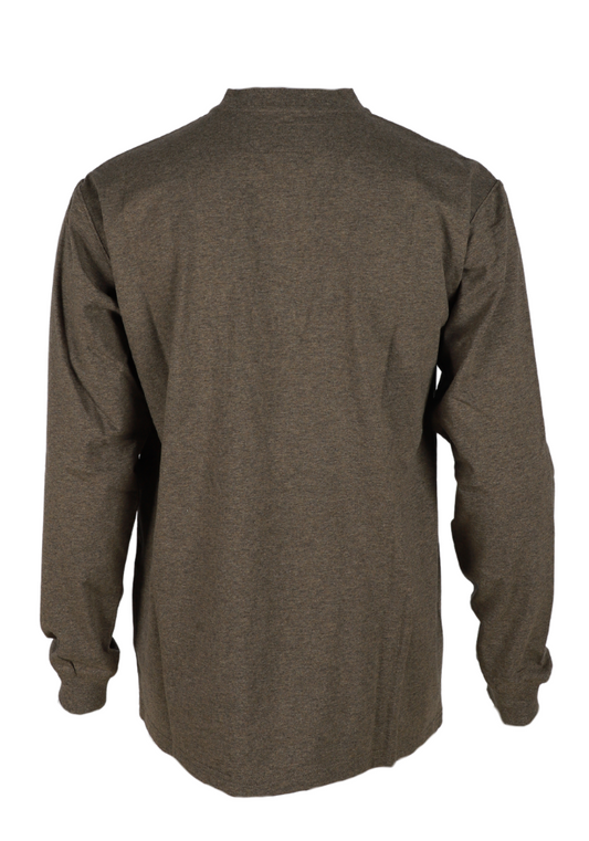 Forge Fr Men's Heather Brown Light Weight Henley Tee