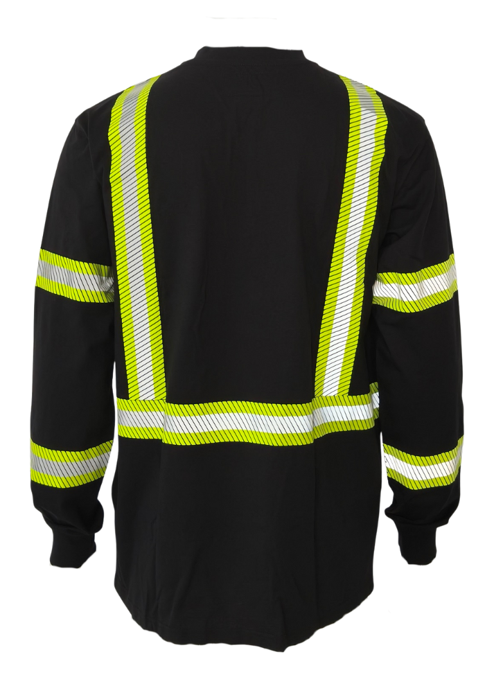 FORGE FR MEN'S HENLEY BLACK WITH TAPING