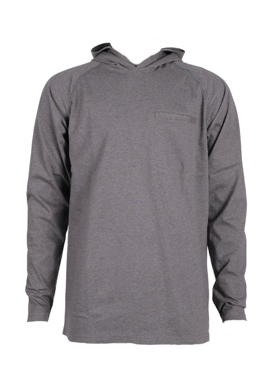 FORGE FR MEN'S CHARCOAL GREY HOODED TEE