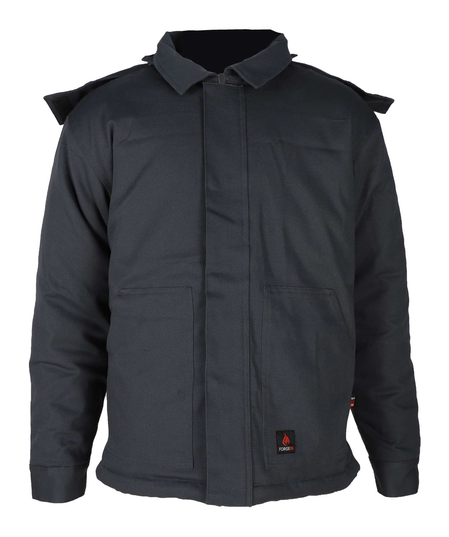 Forge Fr Men's Insulated Duck Hooded Jacket With Hood Stretch Comfort Flex Fabric