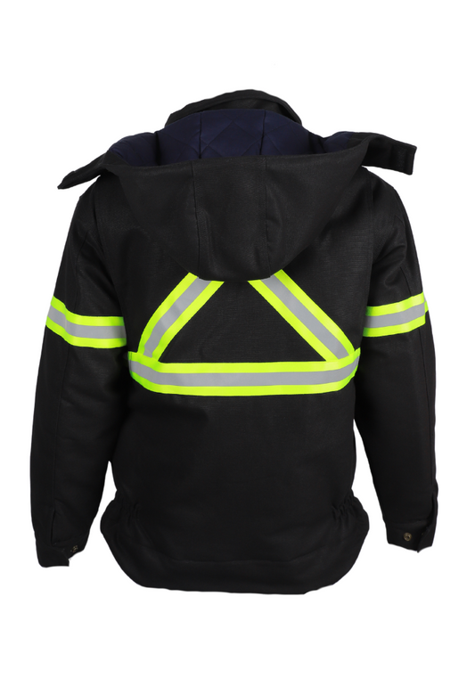 FORGE FR MEN'S DUCK JACKET WITH DETACHABLE HOOD WITH TAPING