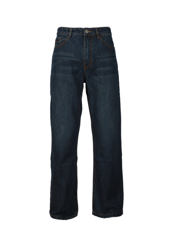 Forge Fr Men's Blue Faded Cross Hatch Jeans