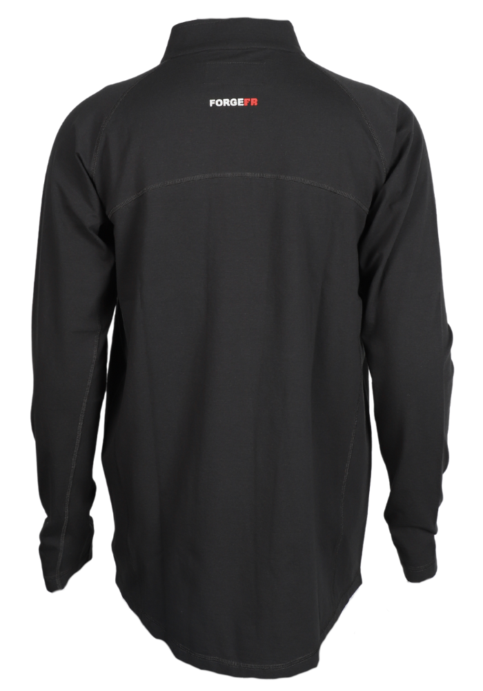 FORGE FR MEN'S BLACK 1/4 ZIP TEE