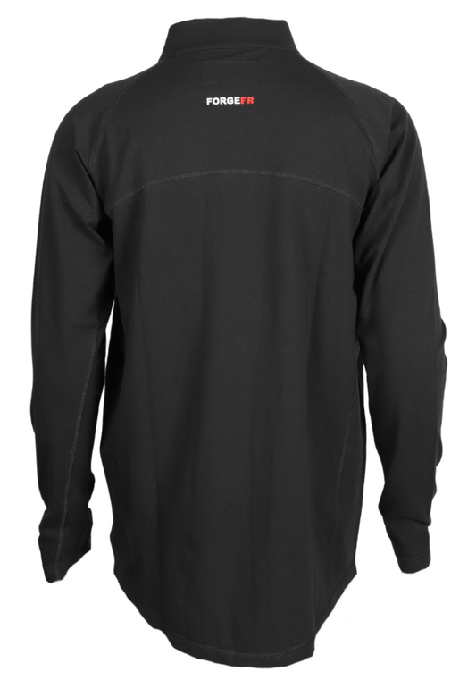 FORGE FR  MEN'S BLACK 1/4 ZIP TEE