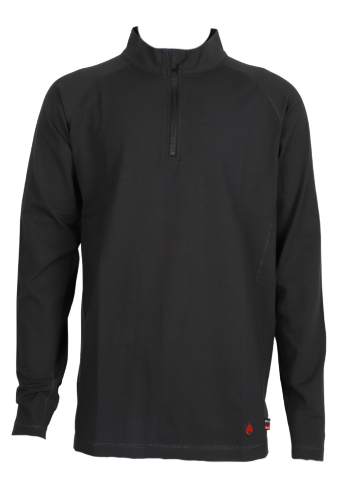 FORGE FR MEN'S BLACK 1/4 ZIP TEE