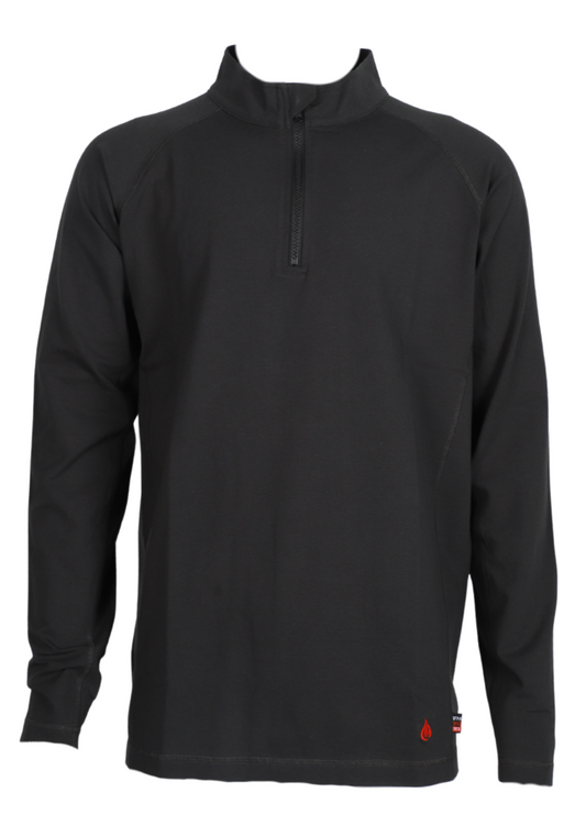 FORGE FR  MEN'S BLACK 1/4 ZIP TEE