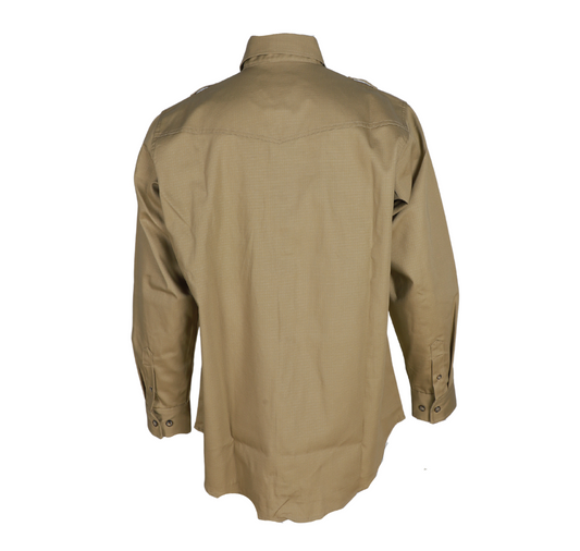 MEN'S FR Khaki BUTTON RIPSTOP SHIRT