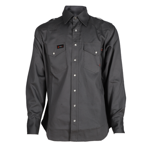 MEN'S FR Grey SNAP RIPSTOP SHIRT