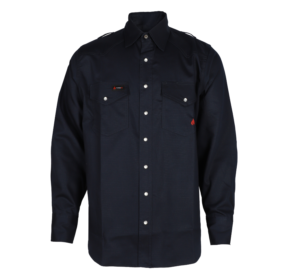 MEN'S FR Navy SNAP RIPSTOP SHIRT