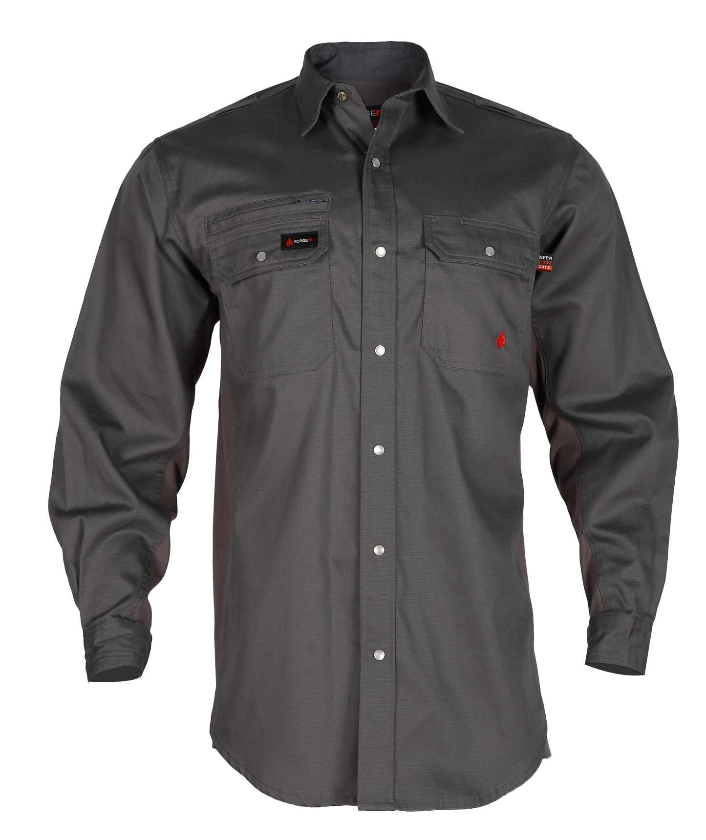 FORGE FR MEN'S LIGHT WEIGHT RIPSTOP VENT SNAP SHIRT
