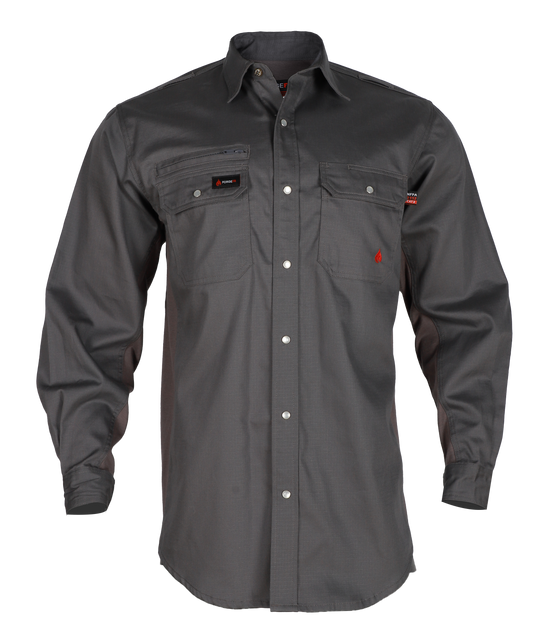 FORGE FR MEN'S LIGHT WEIGHT RIPSTOP VENT SNAP SHIRT