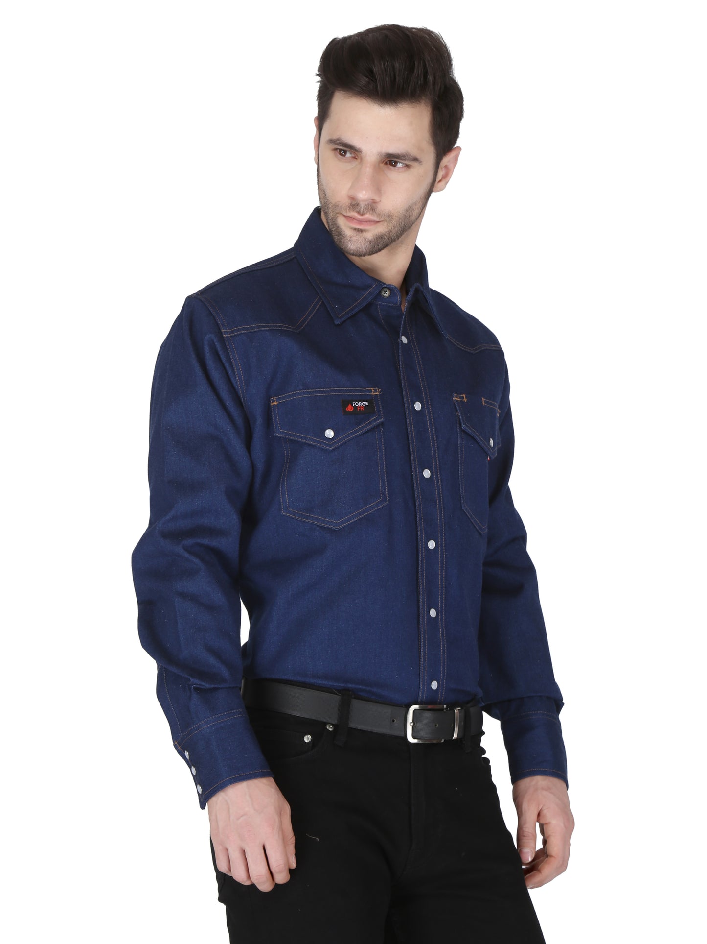 Forge Fr Men's Denim Long Sleeve Shirt