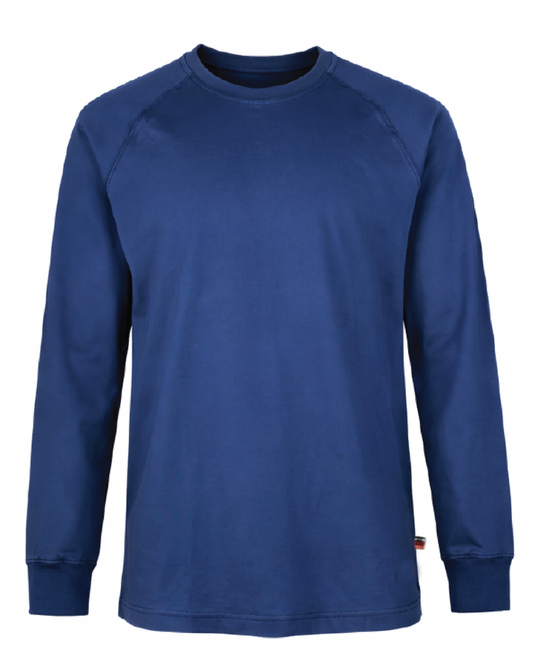 Forge Fr Men's Indigo Graphic Printed Long Sleeve T-shirt