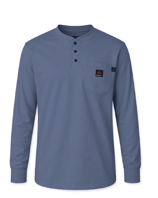 FORGE FR MEN'S STRETCH HENLEY TEE