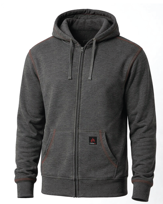 Forge Fr Men's Charcoal Grey Hoodie With Zipper