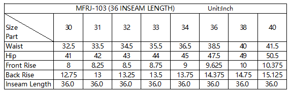 FORGE FR MEN'S DENIM STRETCH JEANS WITH EMBROIDERY