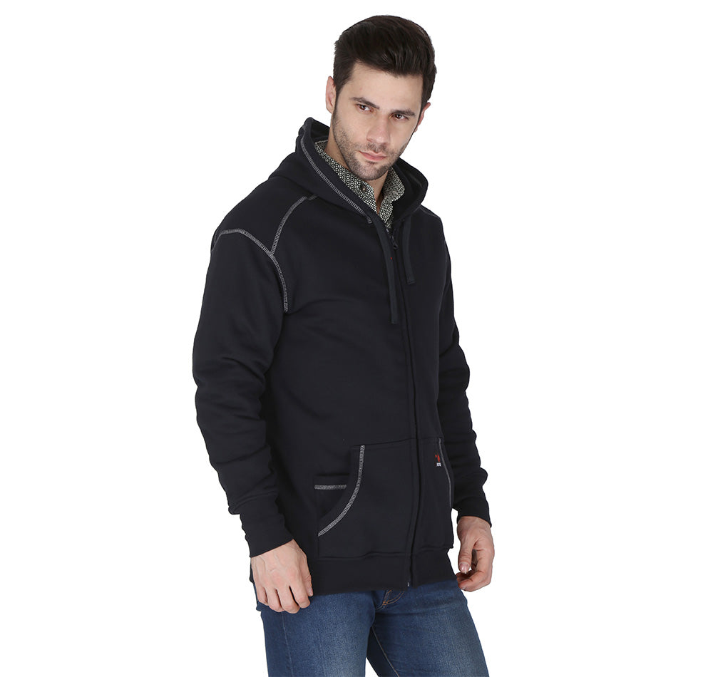 Forge Fr Men's Navy Hoodie With Zipper