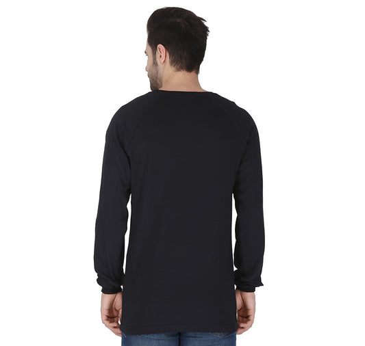 Forge Fr Men's Black Crew Neck Long Sleeve T-shirt