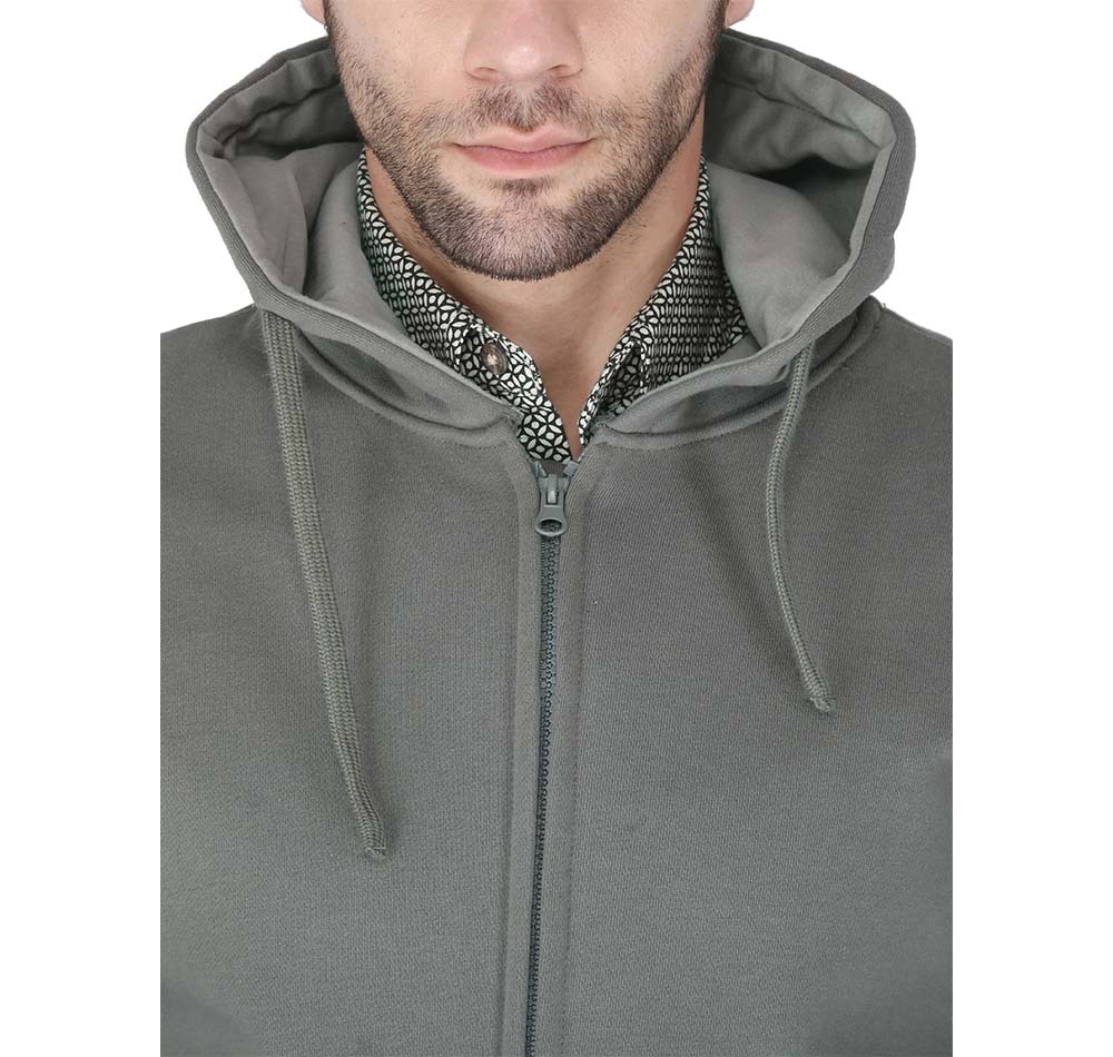 Forge Fr Men's Grey Sweatshirt With Hood