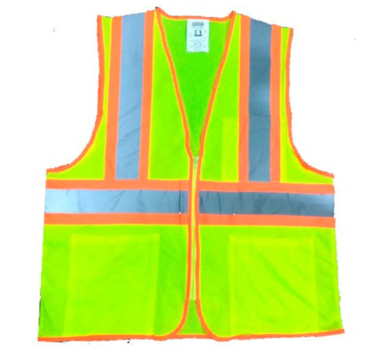 Forge Fr Men's Hi-Vis Mesh Zip Pocket Vest