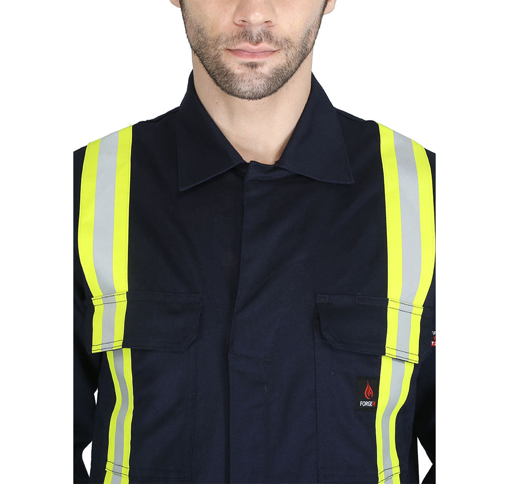 Forge Fr Men's Navy Coverall With Taping