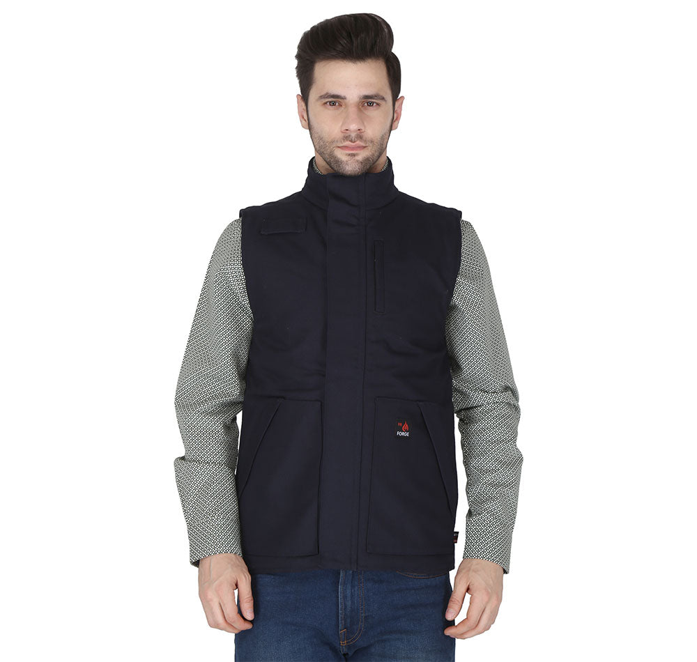 Forge Fr Men's Navy Canvas Duck Vest
