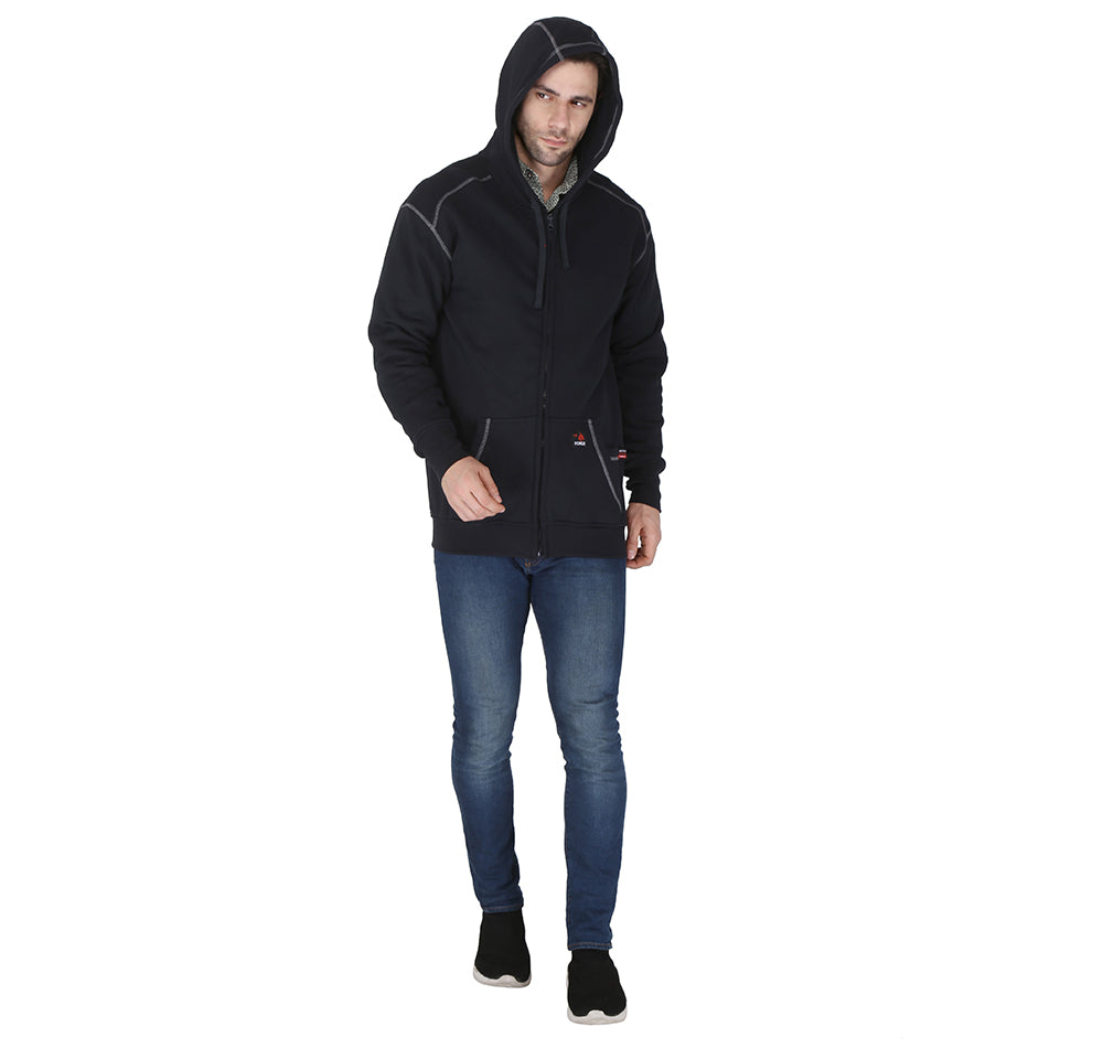 Forge Fr Men's Navy Hoodie With Zipper