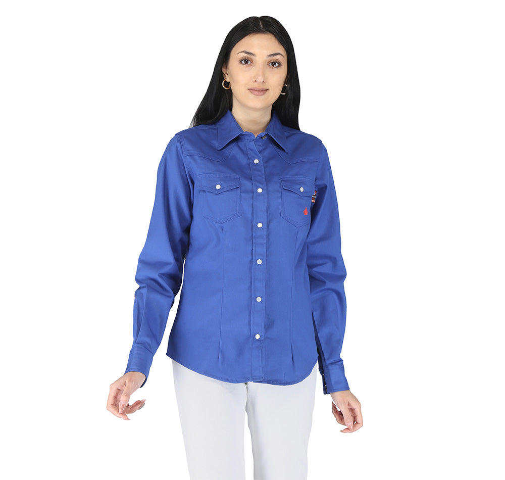 Forge Fr Women's Royal Blue Long Sleeve Shirt