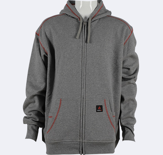 Forge Fr Men's Grey Hoodie With Zipper