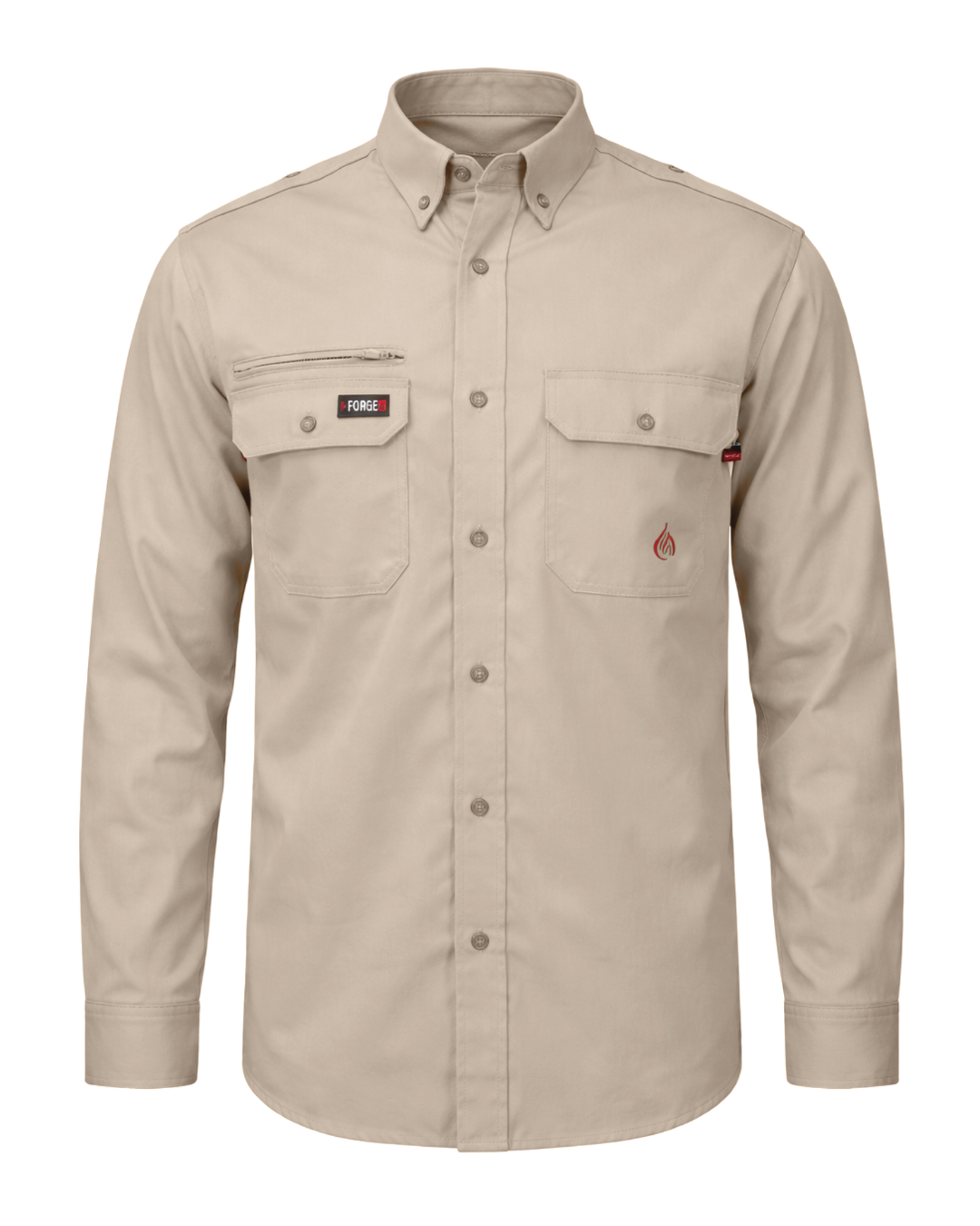 Forge Fr Men's Stone  Long Sleeve Shirt