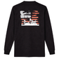 Forge Fr Men's Ripped Framework Black Long Sleeve T-shirt