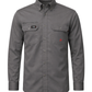 FORGE FR MEN'S Double Pocket LIGHT GREY LONG SLEEVE SHIRT