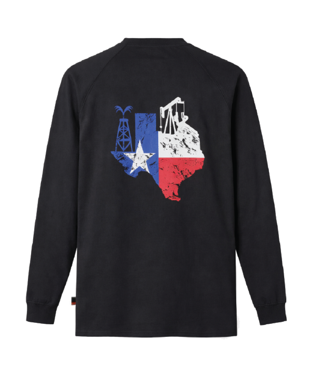 Forge Fr Men's Graphic Printed Dark Blue Long Sleeve T-shirt