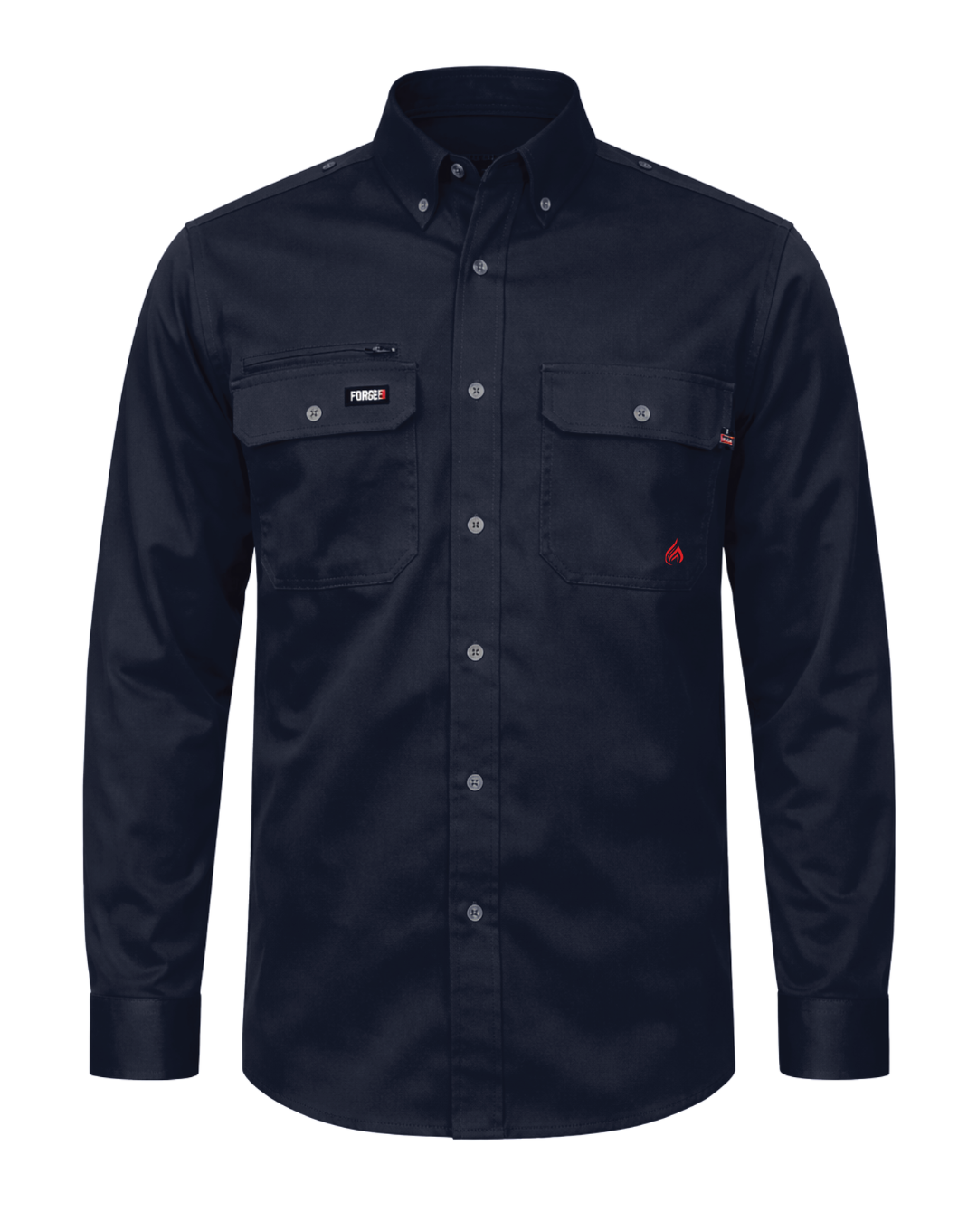 FORGE FR MEN'S NAVY  LONG SLEEVE SHIRT