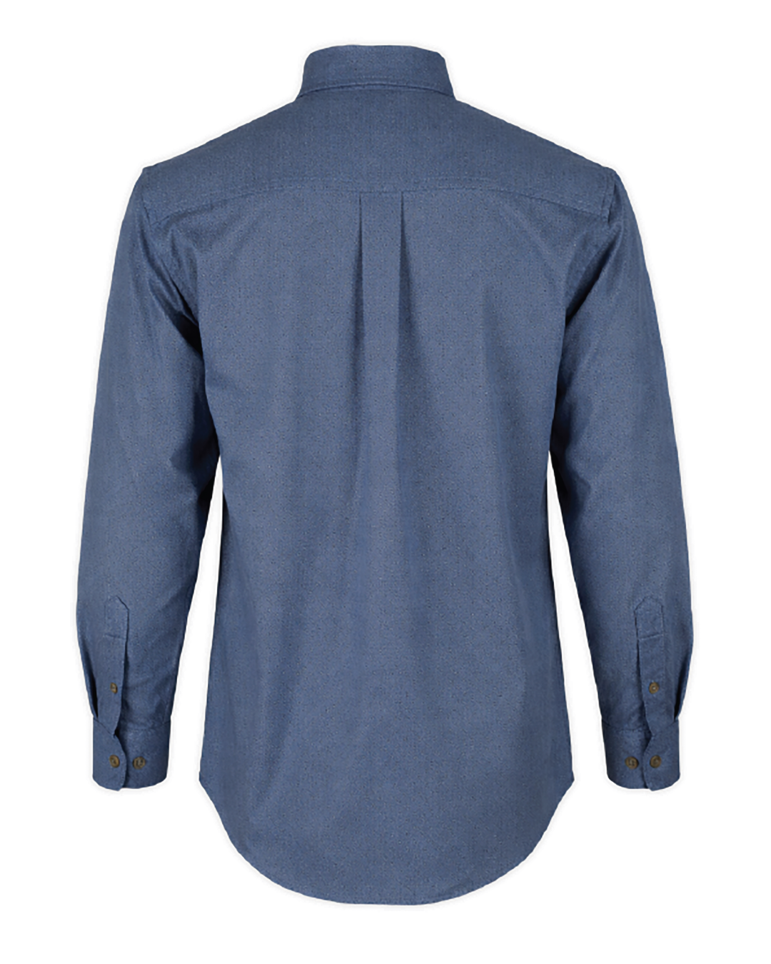 Forge Fr Men's Blue Plaid Printed Long Sleeve Shirt