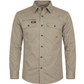 FORGE FR MEN'S KHAKI RIPSTOP VENT BUTTON SHIRT
