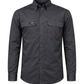 FORGE FR MEN'S GREY RIPSTOP VENT BUTTON SHIRT