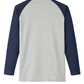 Forge Fr Men's Grey & Navy Baseball Long Sleeve T-shirt