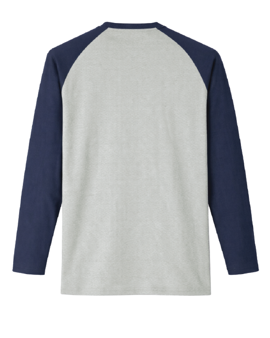 Forge Fr Men's Grey & Navy Baseball Long Sleeve T-shirt